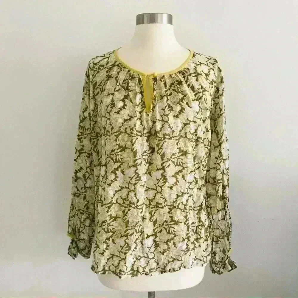 Roberta Roller Rabbit Floral Top Sz S